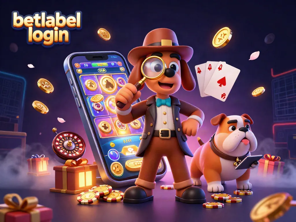 Sign in to betlabel login while detective solves clues of poker chips and treasure hunt.