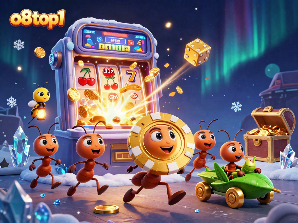 Join the heist with o8top1’s playful ants as they race to win casino treasures.