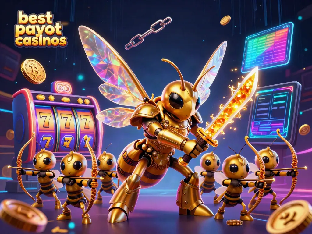 Experience exciting gameplay at the best payout casinos with vibrant slot elements and dynamic 3D characters.